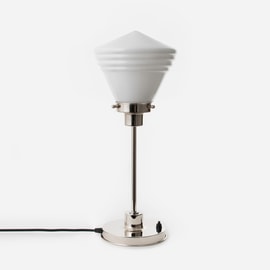 Schlanke Tischlampe Luxuriös Schule Klein 20's Nickel