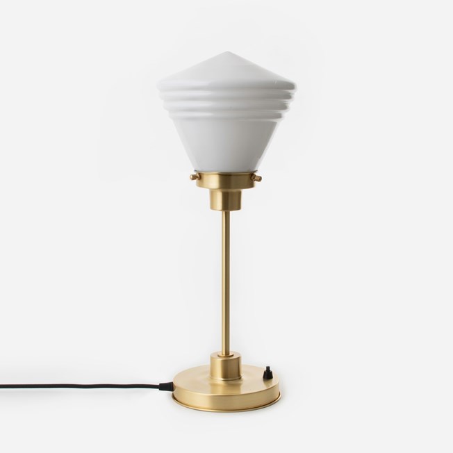 Svelte Table Lamp mince École De Luxe Petit 20's Laiton