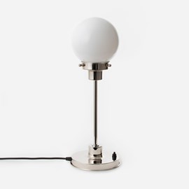 Slim Table Lamp Globe Ø 15 20's Nickel