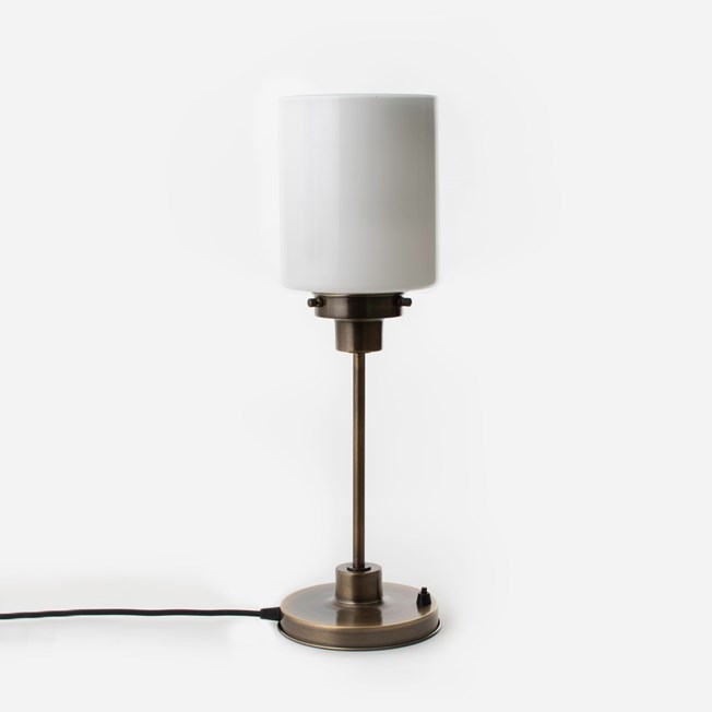 Slim Table Lamp Sleek Cylinder 20's Bronze