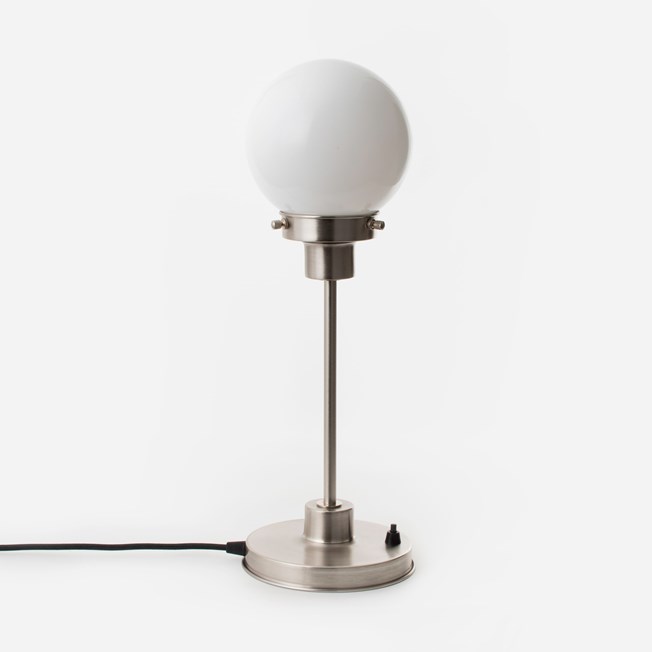 Slim Table Lamp Globe Ø 15 20's Matt Nickel