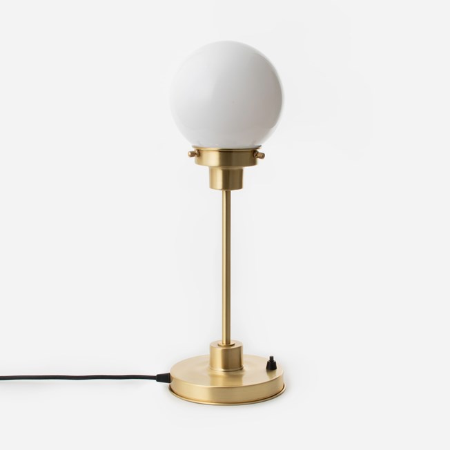 Slim Table Lamp Globe Ø 15 20's Brass