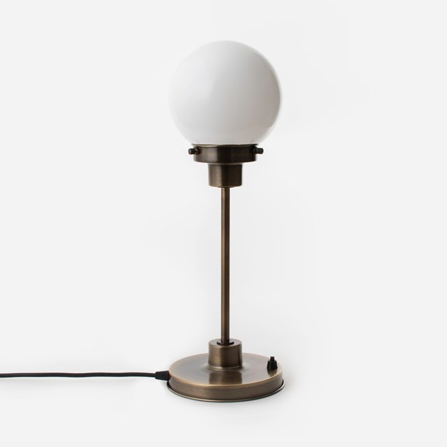 Slim Table Lamp Globe Ø 15 20's Bronze