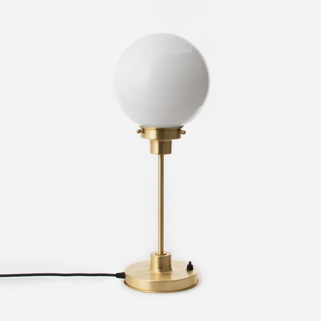 Slim Table Lamp Globe Ø 20 20's Brass