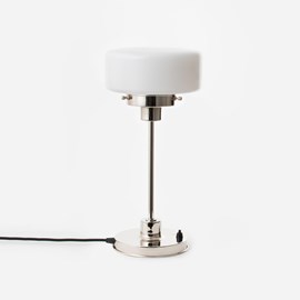 Slim Table Lamp Low Cilinder 20's Nickel