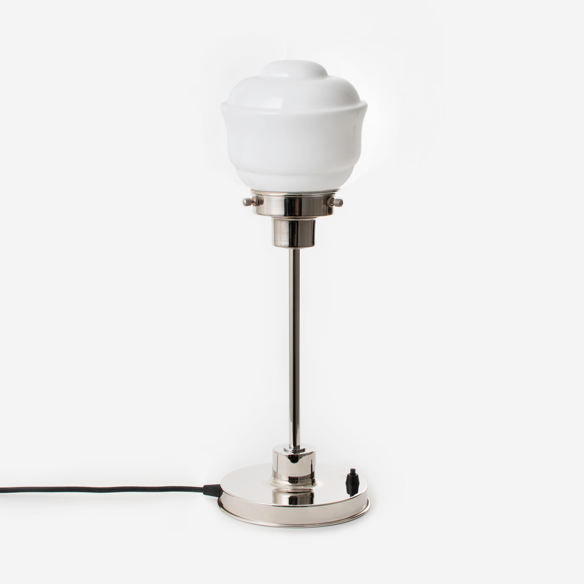 Schlank Tischlampe Frontier  20's Nickel