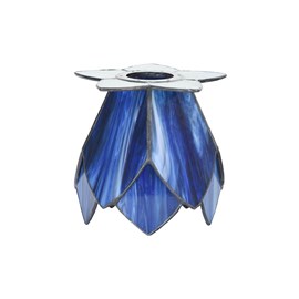 Tiffany Seperate Glass Lampshade Blue Lotus