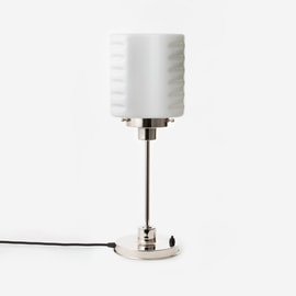 Schlanke Tischlampe De Klerk 20's Nickel