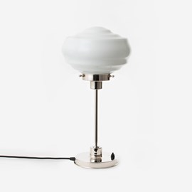 Slanke Tafellamp Alphonse 20's Nikkel