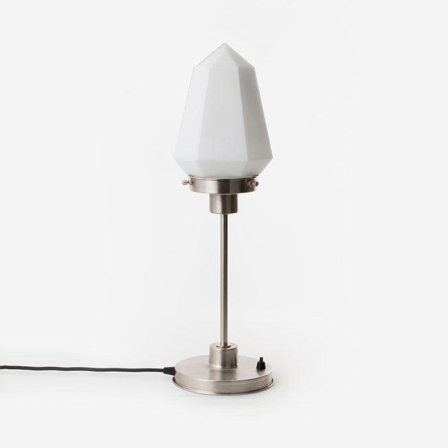 Lampe de Table mince Brilliant 20's Nickel Mat