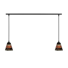 2 x Tiffany Industrial Small on ceiling beam