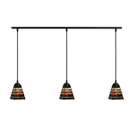 3 x Tiffany Industrial Small on ceiling beam