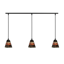 3 x Tiffany Industrial Small on ceiling beam