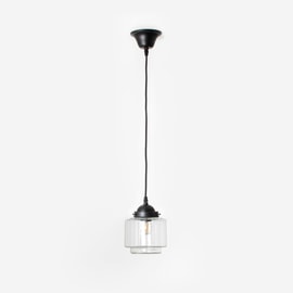 Lampes suspendues sur cordon Getrapte Cilinder Small Helder Moonlight  