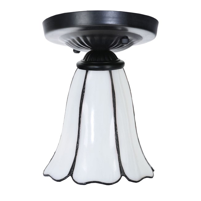 Tiffany ceiling lamp black with Liseron 