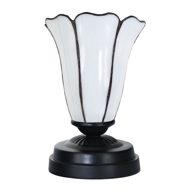Tiffany low table lamp black with Liseron 
