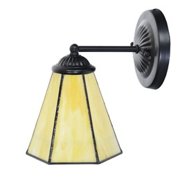 Tiffany wall lamp black with Narcissus