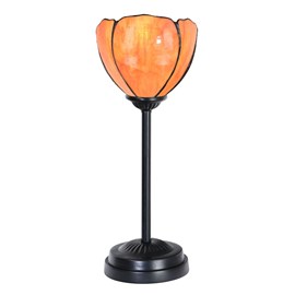 Lampe de table Tiffany slim noire avec Tulipa