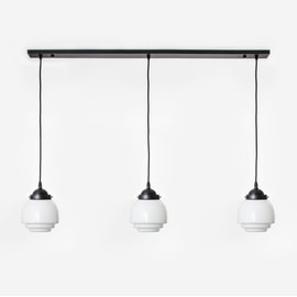 3 x Gispen Vlak on ceiling beam Moonlight