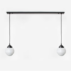 2 x Polkadot aan plafondbalk Moonlight