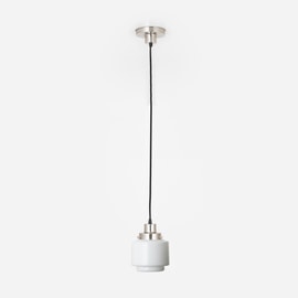 Hanglamp aan snoer Getrapte Cilinder Small 20's Matnikkel
