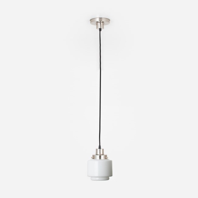 Hanging lamp on cord Getrapte Cilinder Small 20's Matt nickel