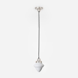 Hanglamp aan snoer Acorn Small 20's Matnikkel