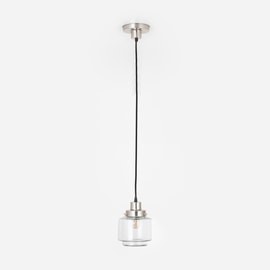 Suspension sur cordon Getrapte Cilinder Small Helder 20's Nickel mat