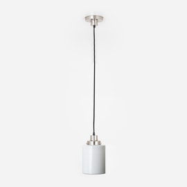 Hanging lamp on cord Strakke Cilinder 20's Matt nickel