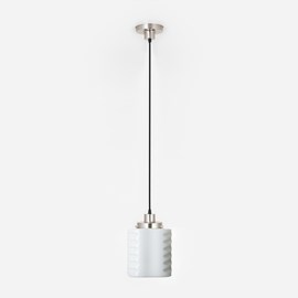 Hanging lamp on cord De Klerk 20's Matt nickel