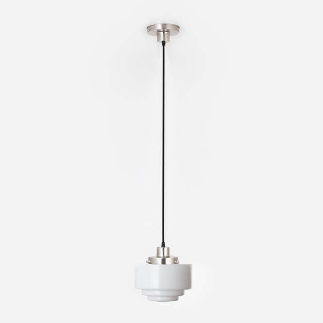 Hanglamp aan snoer Getrapt Ø 20 20's Matnikkel