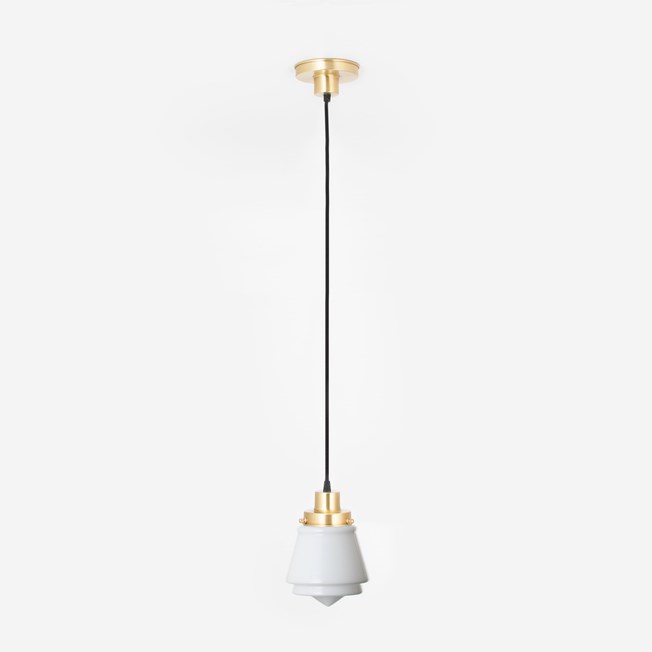 Hanging lamp on cord Komeet 20's Brass