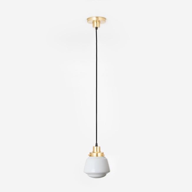 Hanging lamp on cord High Button 20's Brass