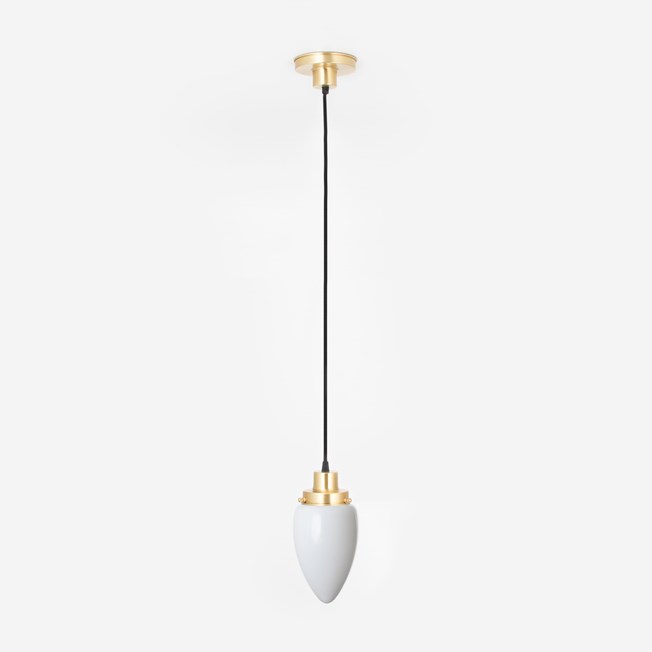 Hanging lamp on cord Menhir Small 20's Brass