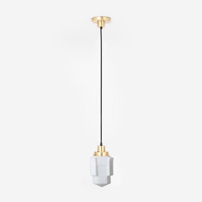 Hanging lamp on cord Apollo 20's Brass