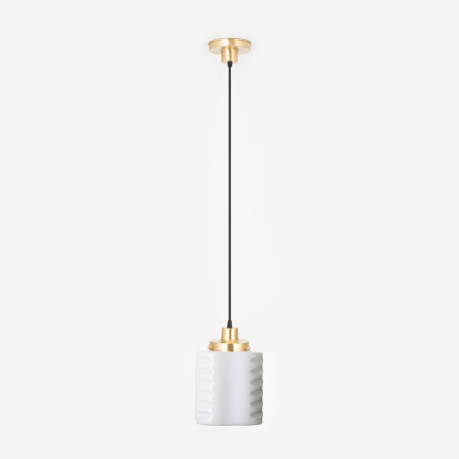 Hanging lamp on cord De Klerk 20's Brass