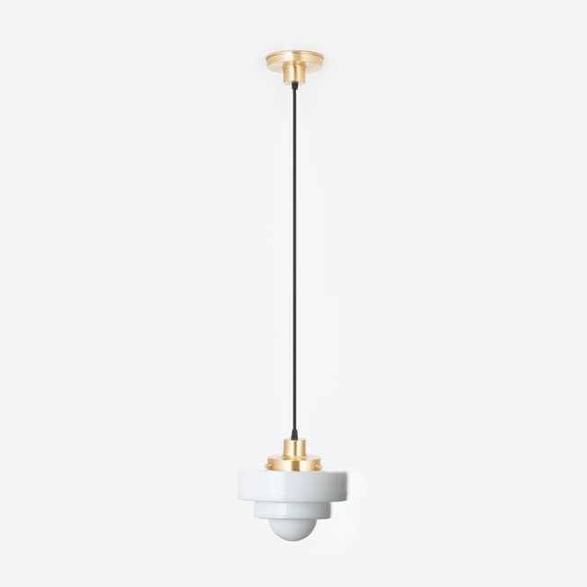 Hanging lamp on cord Lorm 20's Brass