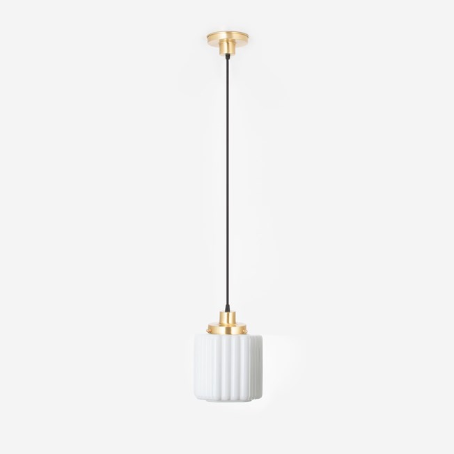 Hanging lamp on cord Thalia 20's Brass