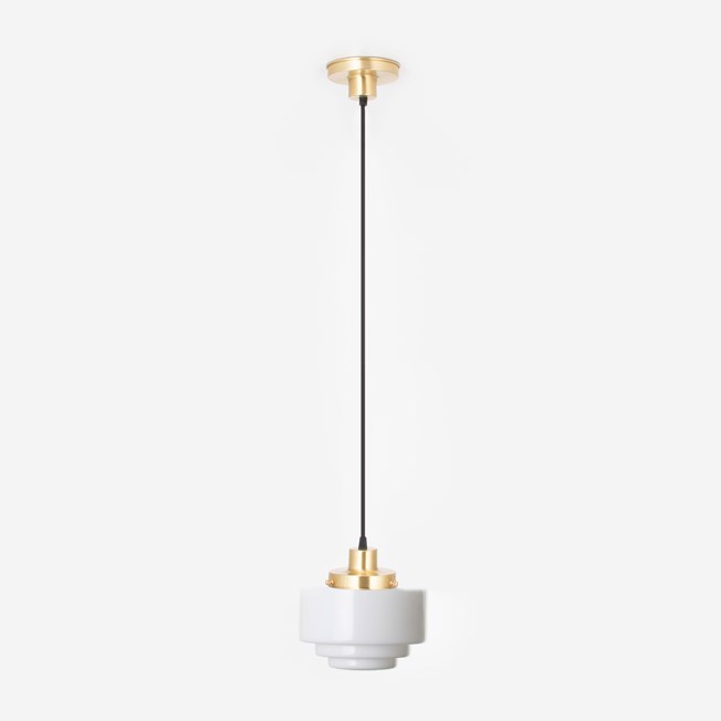 Hanging lamp on cord Getrapt Ø 20 20's Brass