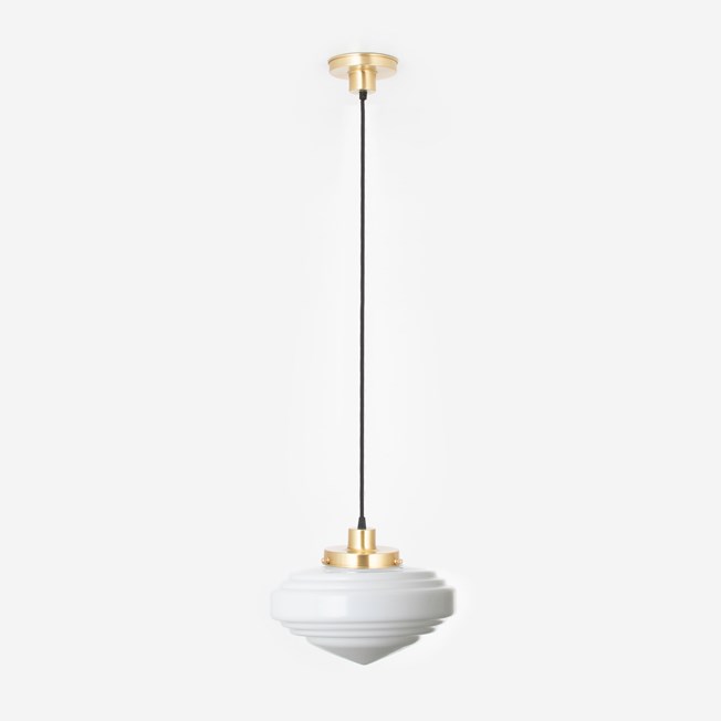 Hanging lamp on cord Deco Punt 20's Brass