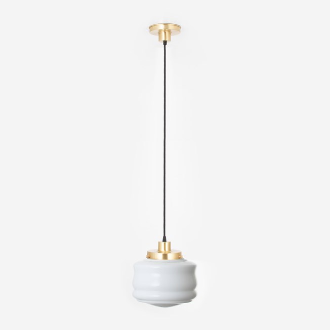 Hanging lamp on cord Bakery 20's Brass