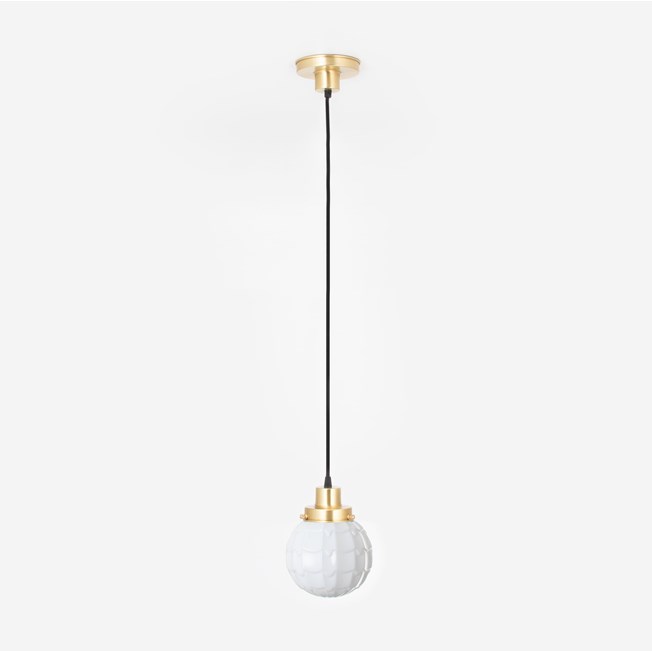 Hanging lamp on cord Artichoke 20's Brass
