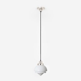 Hanging lamp on cord Small Pointy 20's Nickel