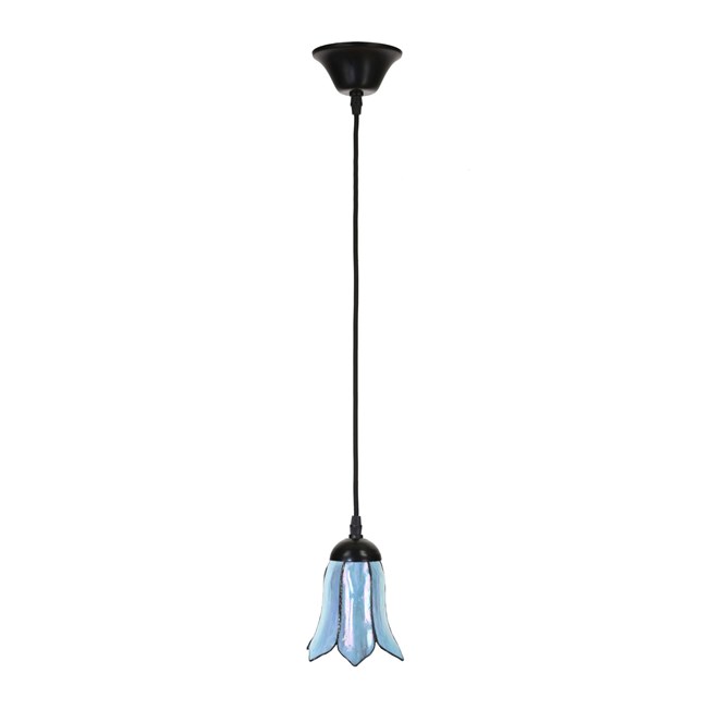 Tiffany Hanging Lamp on a cord Gentian Blue