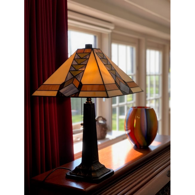 Tiffany Table Lamp Pyramid