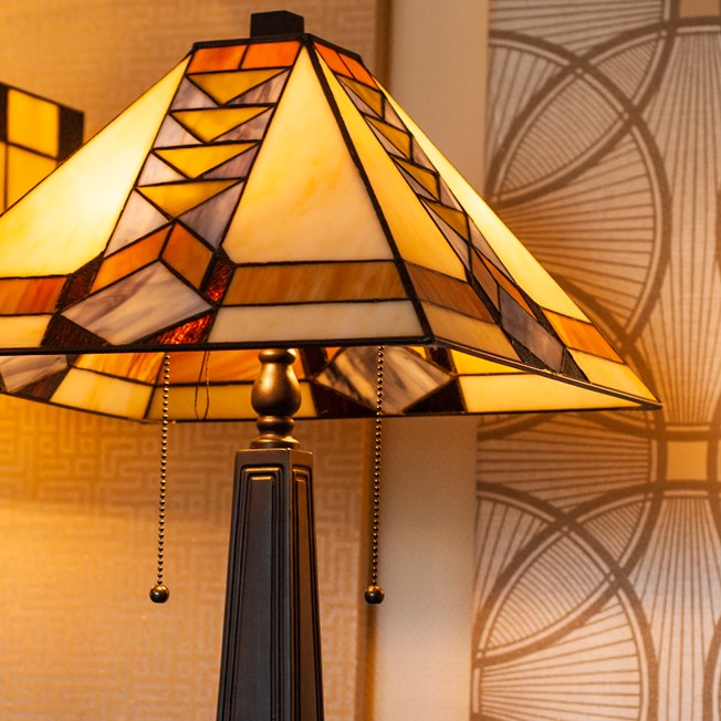 Table Lamp Pyramid, Mission Style Lamp Shade Patterns