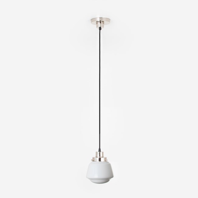 Hanging lamp on cord High Button 20's  Nickel
