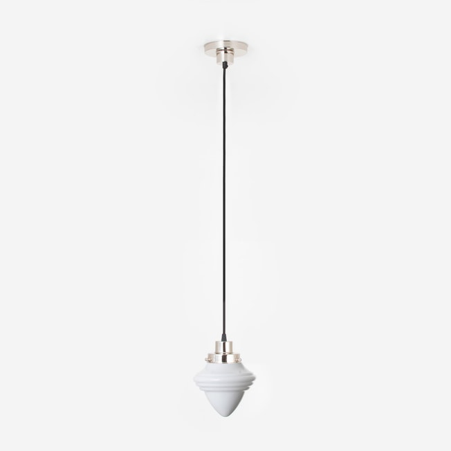 Hanglamp aan snoer Acorn Small 20's Nikkel