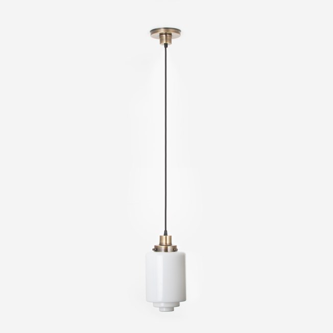 Hanging lamp on cord Getrapte Cilinder Medium 20's Bronze