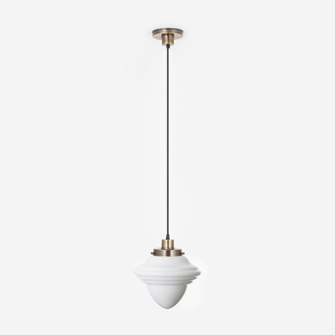 Hanging lamp on cord Acorn Medium 20's Bronze